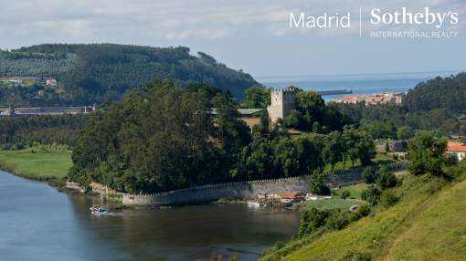 Majestic fortified castle in Asturias Majestic fortified castle in Asturias